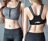 Zipper Push Up Sports Bra