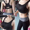 Zipper Push Up Sports Bra