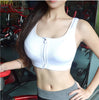 Zipper Push Up Sports Bra