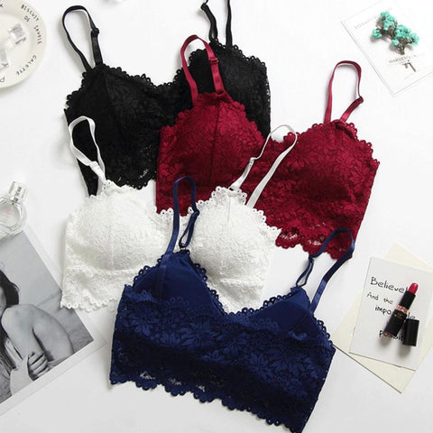 Floral Lace Bralette Bra